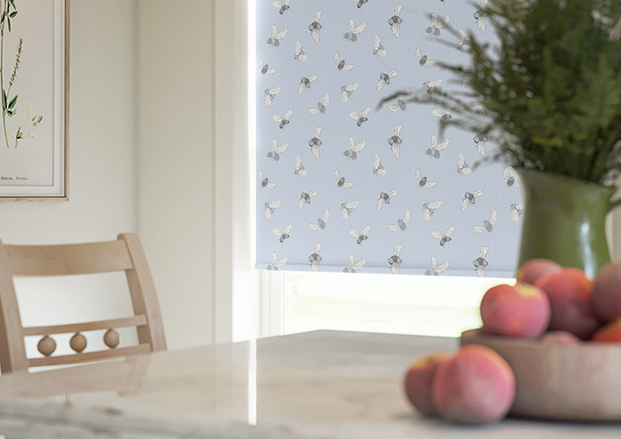 Busy Bee, Bright Blue - Roller Blind - Image 5
